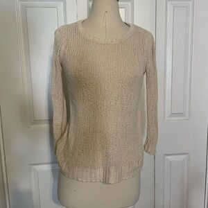 Cream Knit Women's Sweater